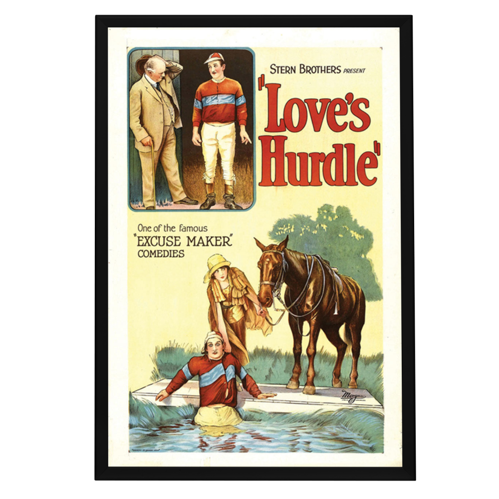 "Love's Hurdle" (1926) Framed Movie Poster