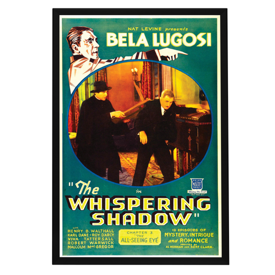 "Whispering Shadow" (1933) Framed Movie Poster