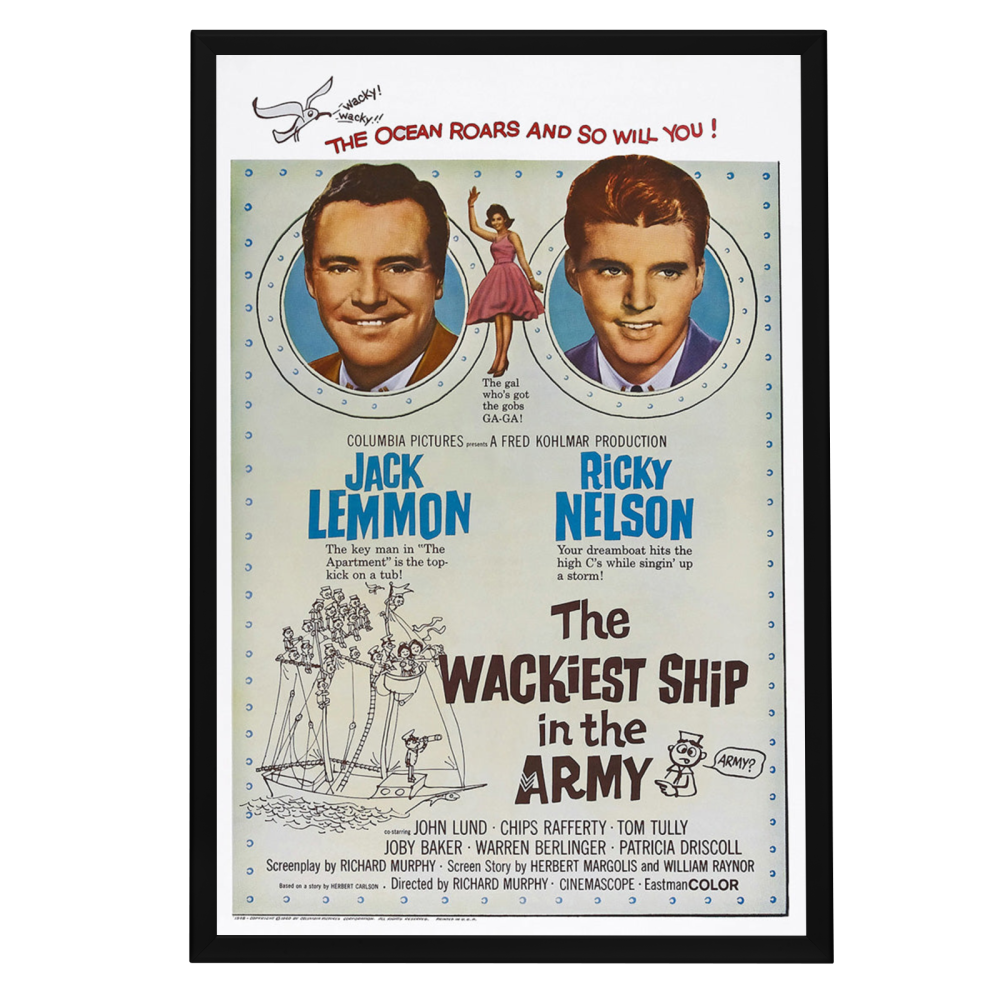 "Wackiest Ship In The Army" (1960) Framed Movie Poster