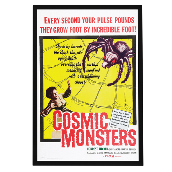 "Cosmic Monsters" (1958) Framed Movie Poster