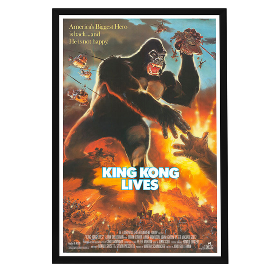 "King Kong Lives" (1986) Framed Movie Poster