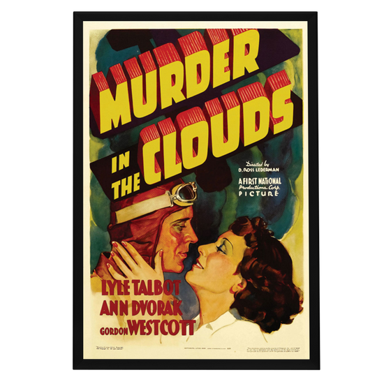 "Murder In The Clouds" (1934) Framed Movie Poster