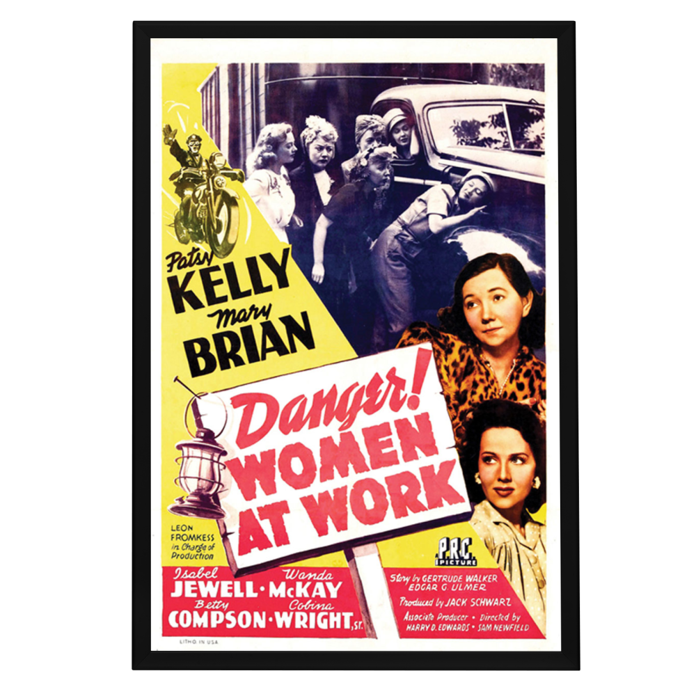 "Danger! Women At Work" (1943) Framed Movie Poster