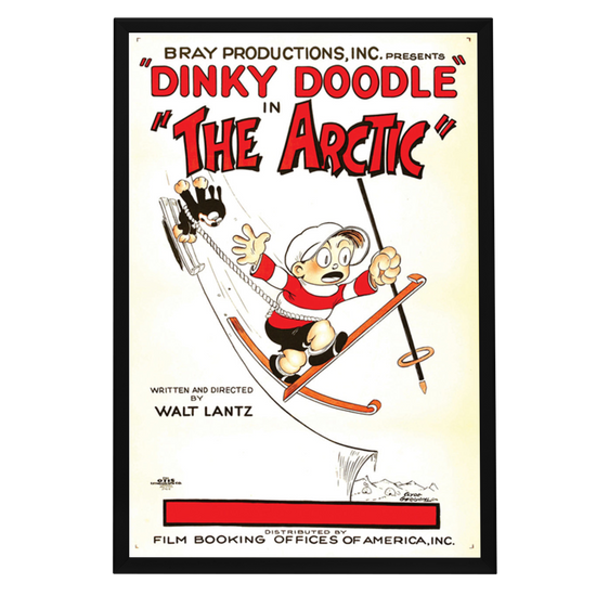 "Dinky Doodle In The Arctic" (1926) Framed Movie Poster