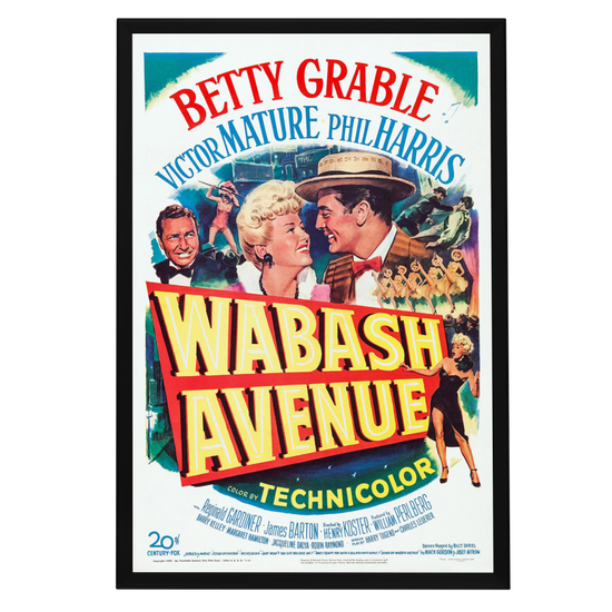 "Wabash Avenue" (1950) Framed Movie Poster