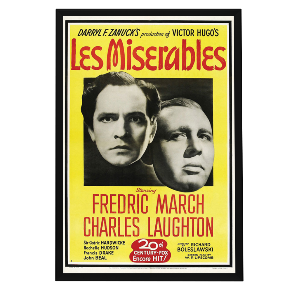 "Les Miserables" (1935) Framed Movie Poster