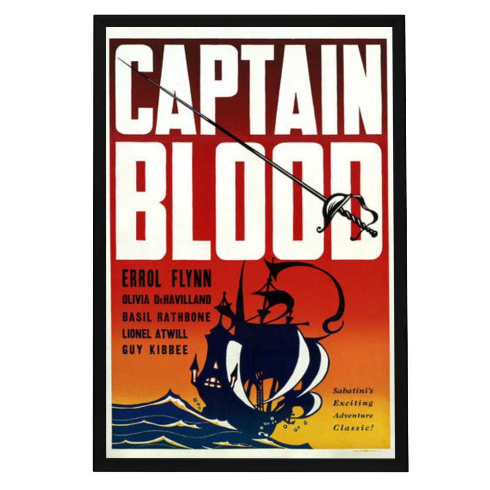 "Captain Blood" (1935) Framed Movie Poster