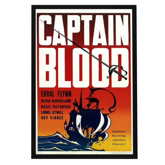 "Captain Blood" (1935) Framed Movie Poster