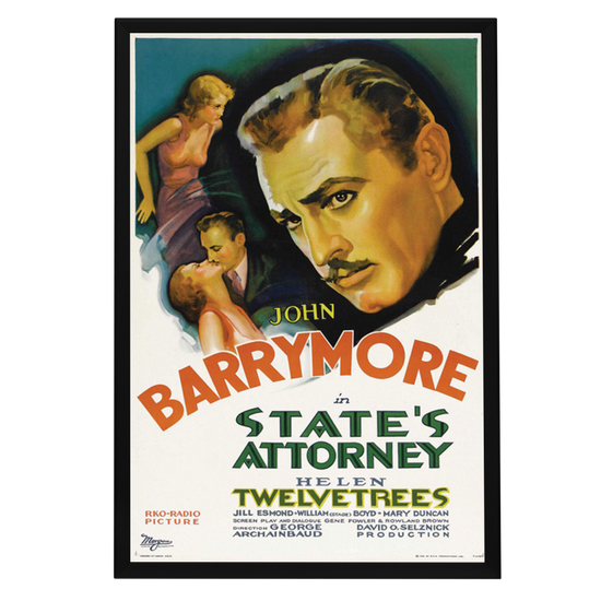 "State's Attorney" (1932) Framed Movie Poster