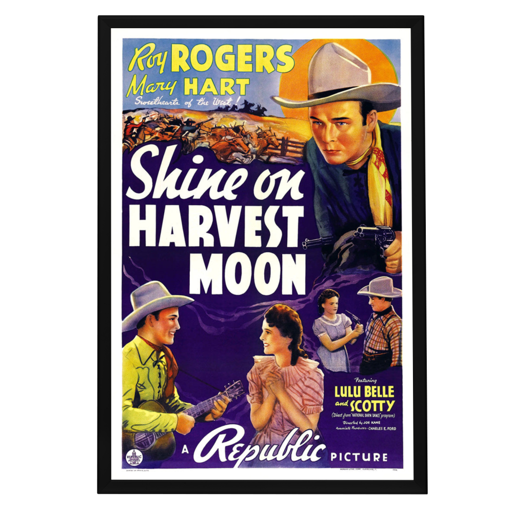 "Shine On, Harvest Moon" (1938) Framed Movie Poster