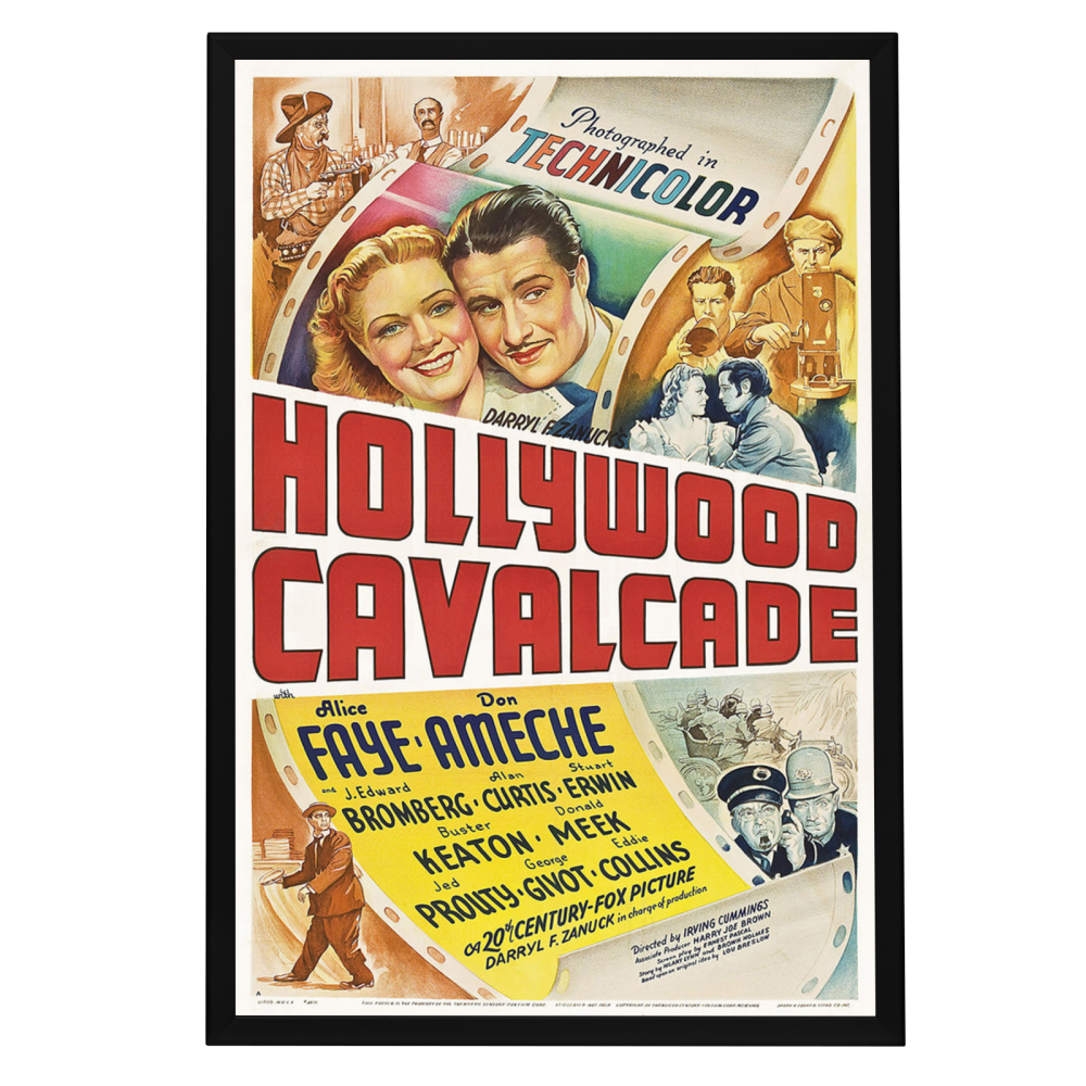 "Hollywood Cavalcade" (1939) Framed Movie Poster