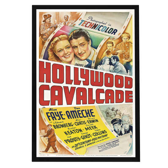 "Hollywood Cavalcade" (1939) Framed Movie Poster