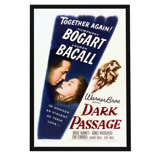 "Dark Passage" (1947) Framed Movie Poster