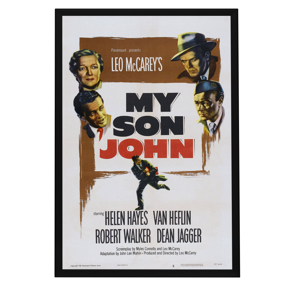 "My Son John" (1952) Framed Movie Poster