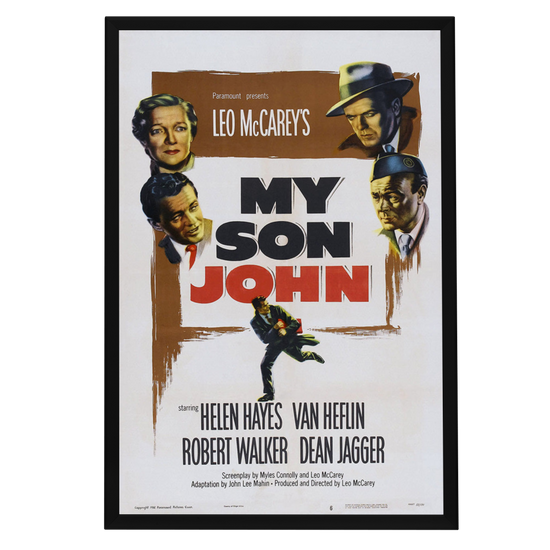 "My Son John" (1952) Framed Movie Poster