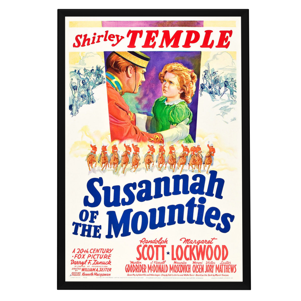 "Susannah Of The Mounties" (1939) Framed Movie Poster