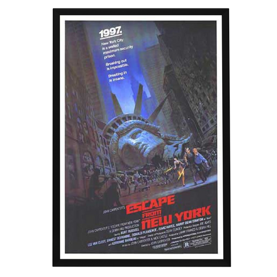 "Escape From New York" (1981) Framed Movie Poster