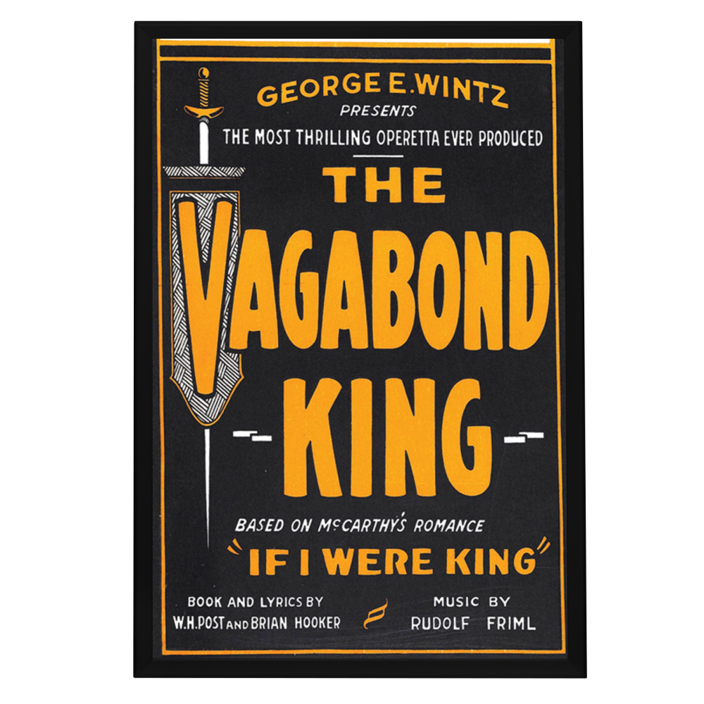 "Vagabond King" (1930) Framed Movie Poster