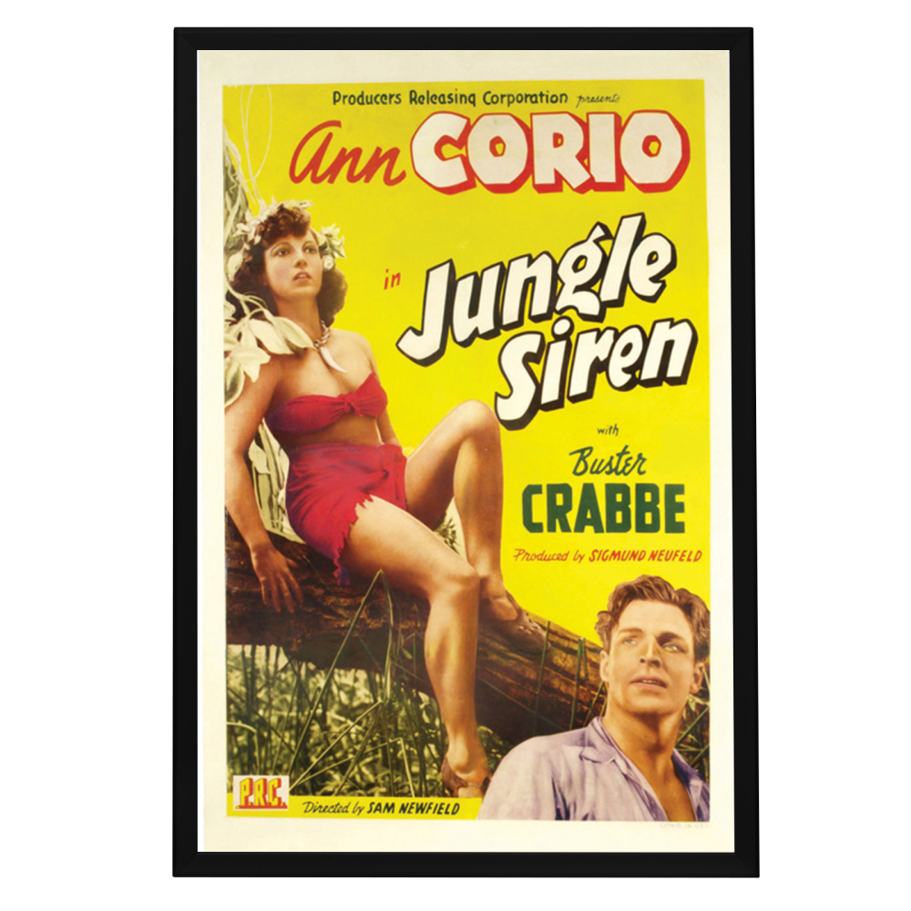 "Jungle Siren" (1942) Framed Movie Poster