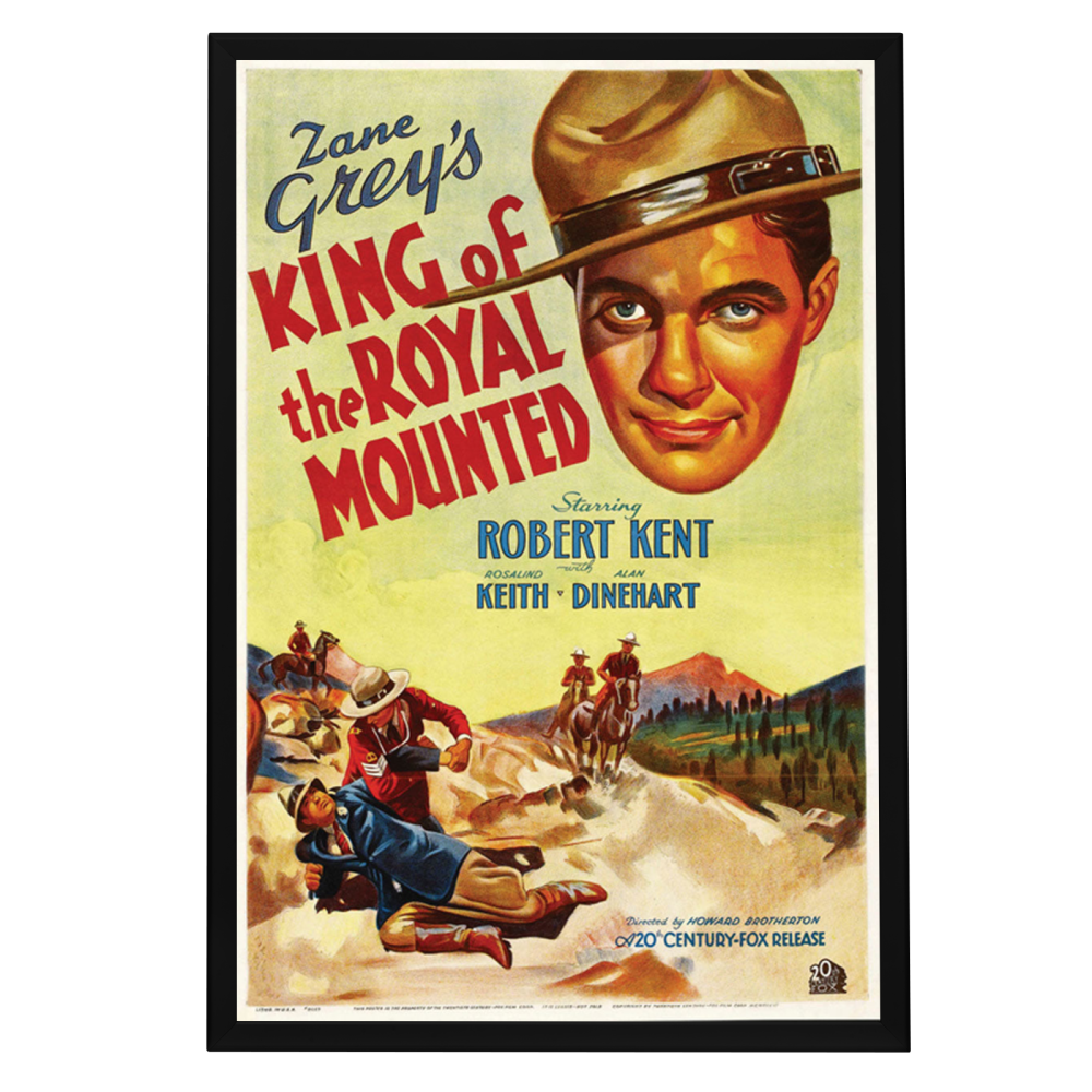 "King Of The Royal Mounted" (1936) Framed Movie Poster