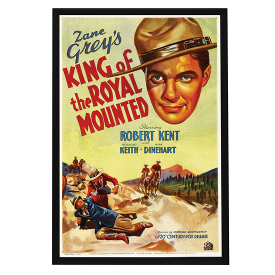 "King Of The Royal Mounted" (1936) Framed Movie Poster