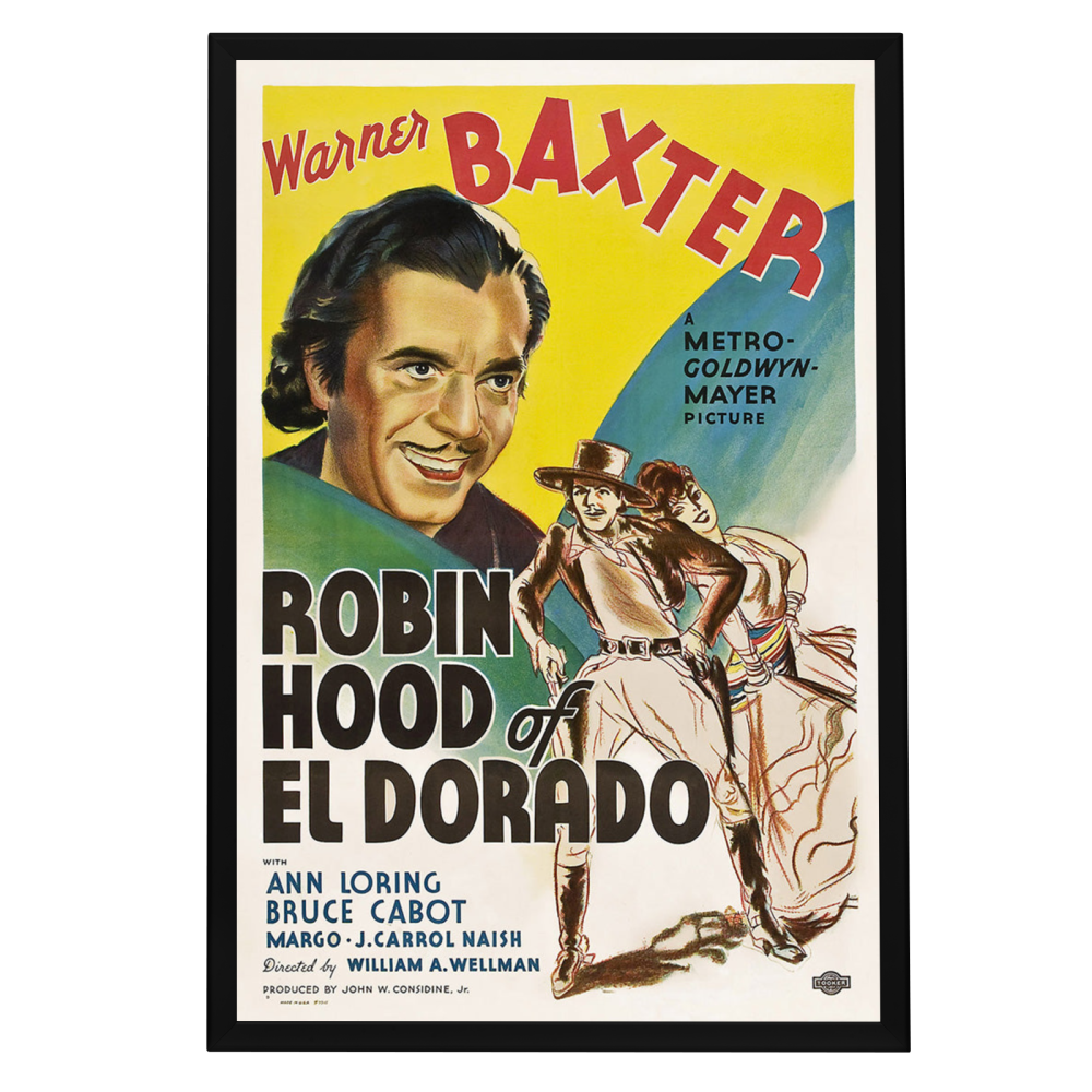 "Robin Hood Of El Dorado" (1936) Framed Movie Poster