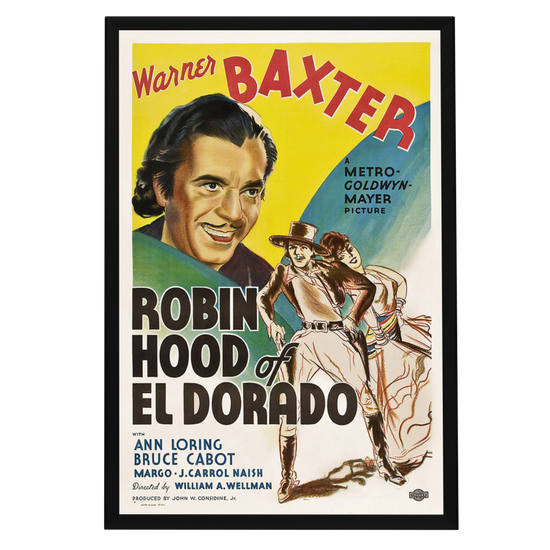 "Robin Hood Of El Dorado" (1936) Framed Movie Poster