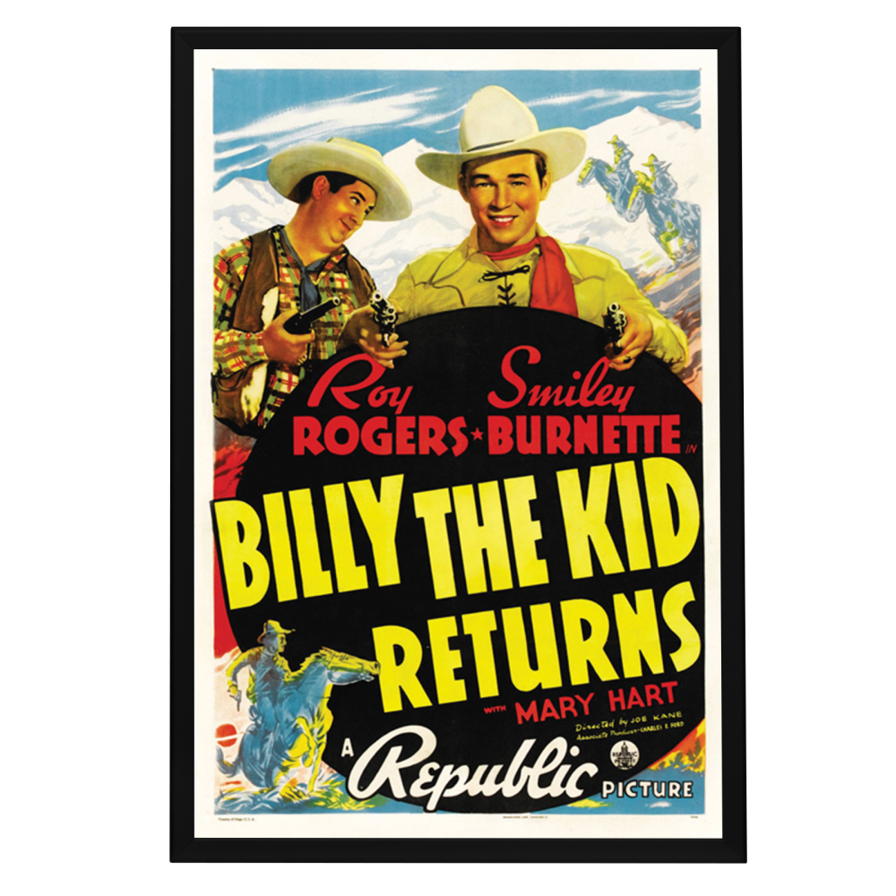 "Billy The Kid Returns" (1938) Framed Movie Poster