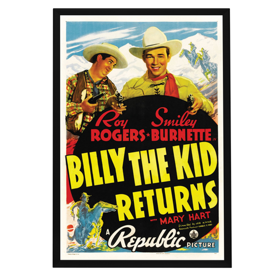 "Billy The Kid Returns" (1938) Framed Movie Poster