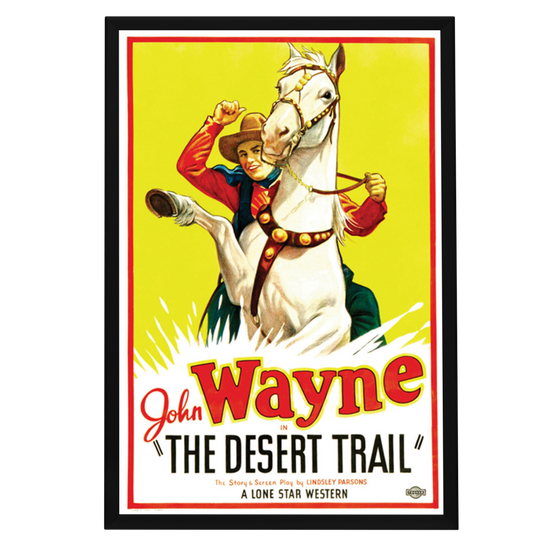 "Desert Trail" (1935) Framed Movie Poster