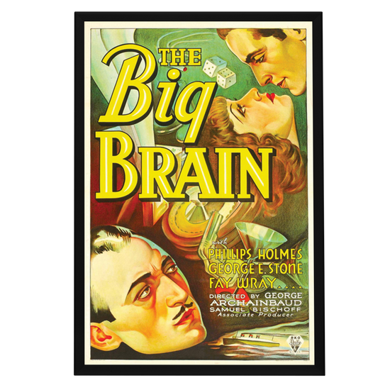 "Big Brain" (1933) Framed Movie Poster