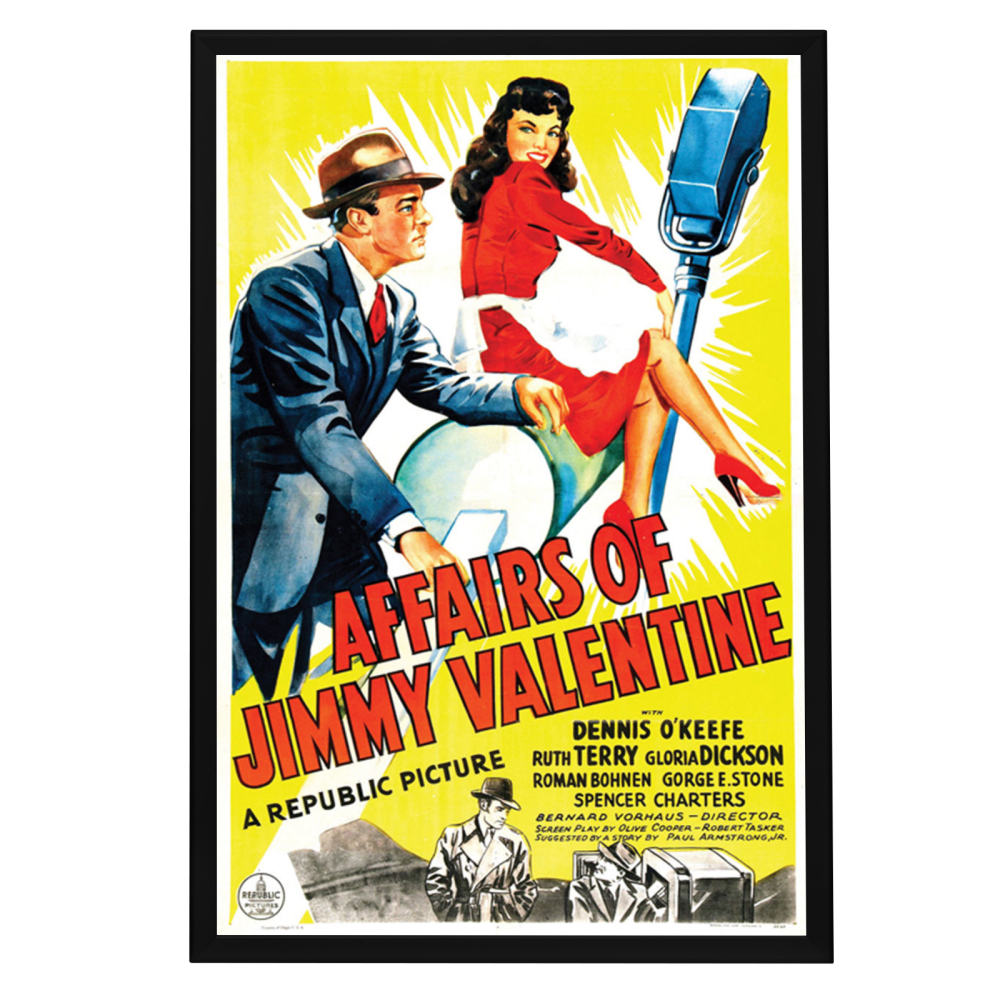 "Affairs Of Jimmy Valentine" (1942) Framed Movie Poster