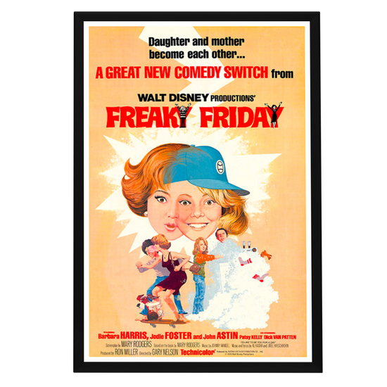 "Freaky Friday" (1976) Framed Movie Poster