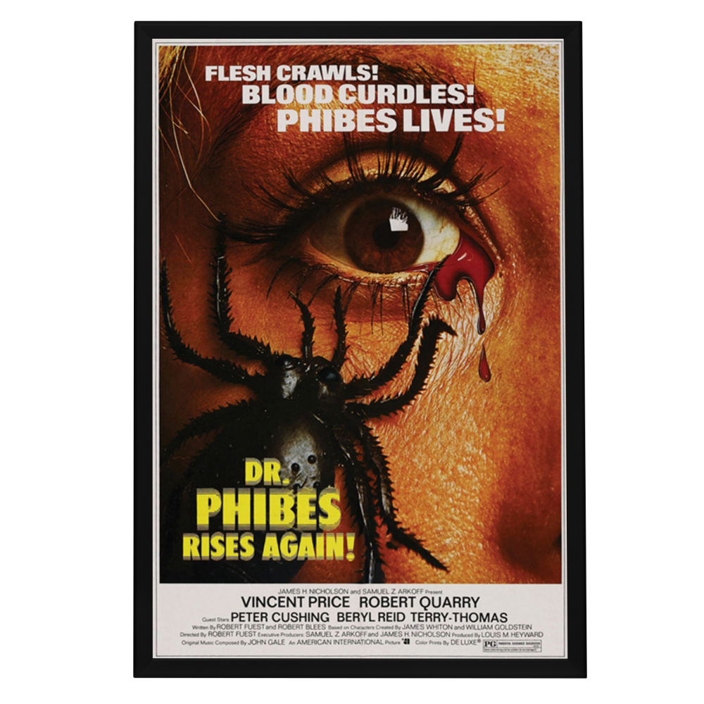 "Dr. Phibes Rises Again" (1972) Framed Movie Poster
