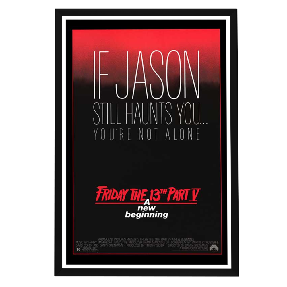 "Friday the 13th Part V: A New Beginning" (1985) Framed Movie Poster