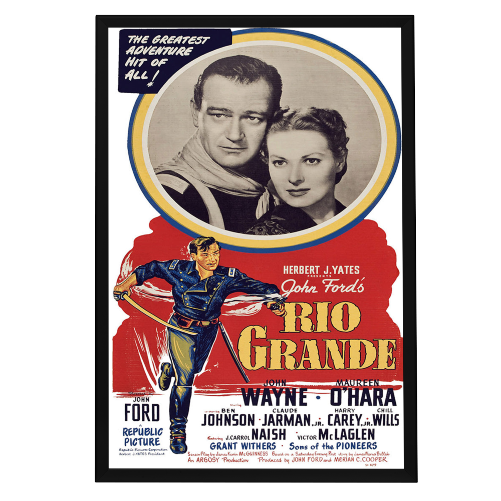 "Rio Grande" (1950) Framed Movie Poster