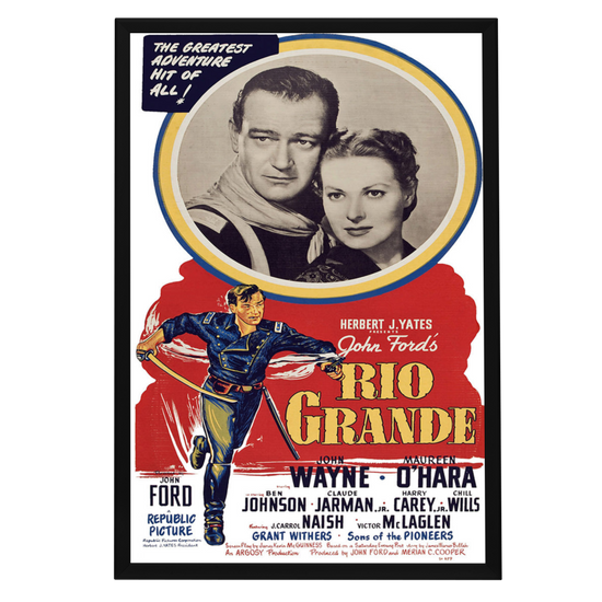 "Rio Grande" (1950) Framed Movie Poster