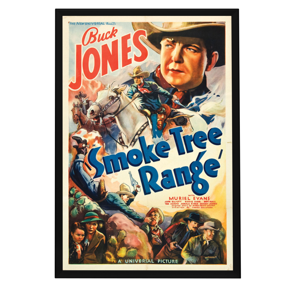 "Smoke Tree Range" (1937) Framed Movie Poster