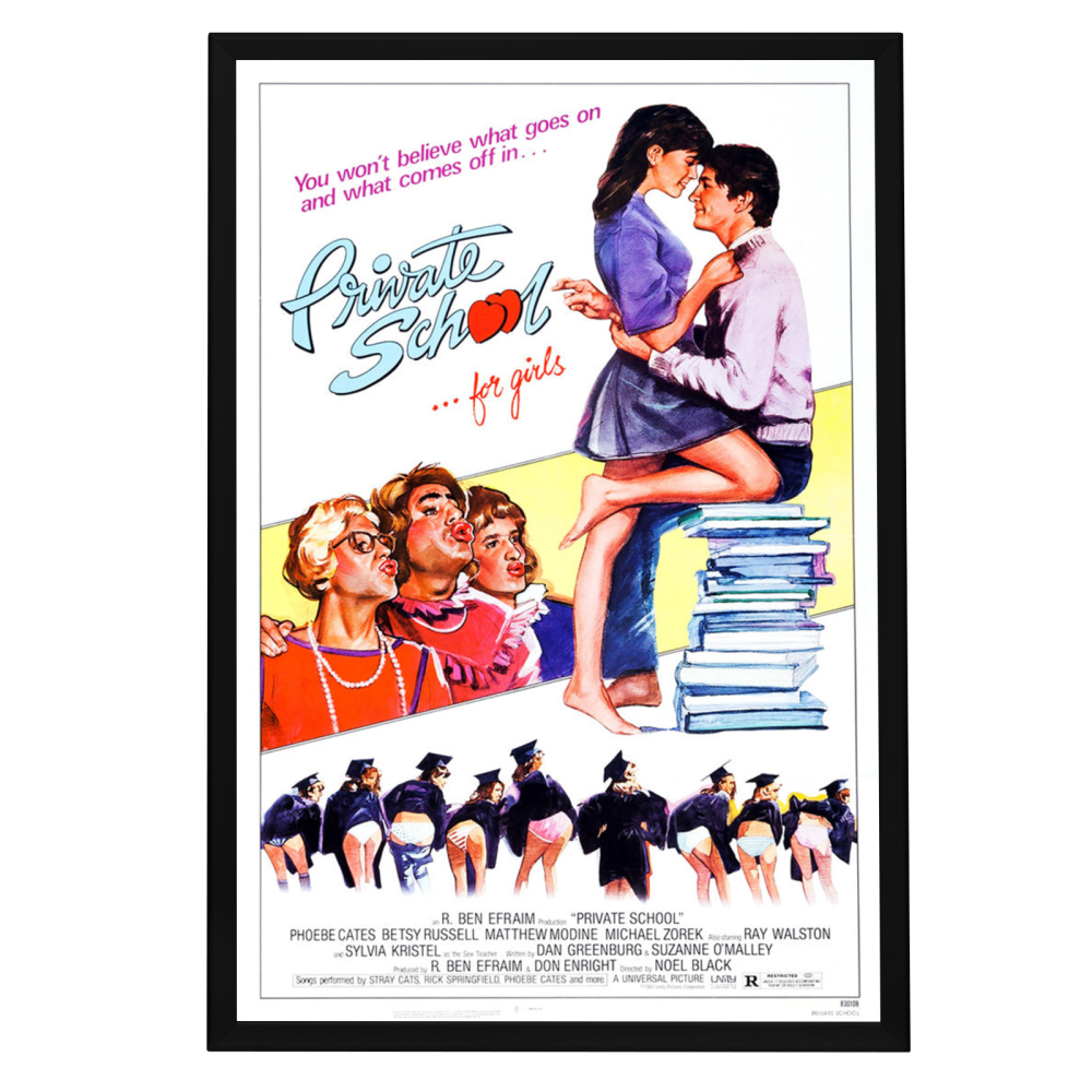 "Private School" (1983) Framed Movie Poster