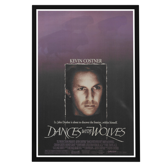 "Dances With Wolves" (1990) Framed Movie Poster