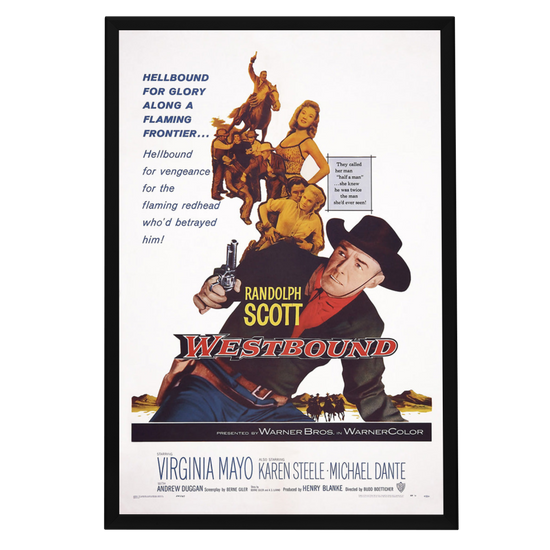 "Westbound" (1959) Framed Movie Poster