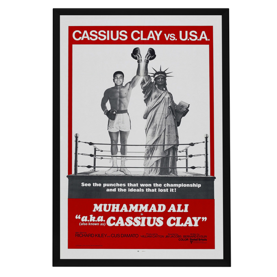 "Muhammad Ali Cassius Clay" (1970) Framed Movie Poster