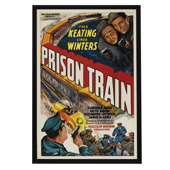 "Prison Train" (1938) Framed Movie Poster