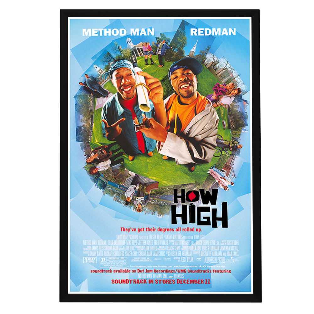 "How High" (2001) Framed Movie Poster