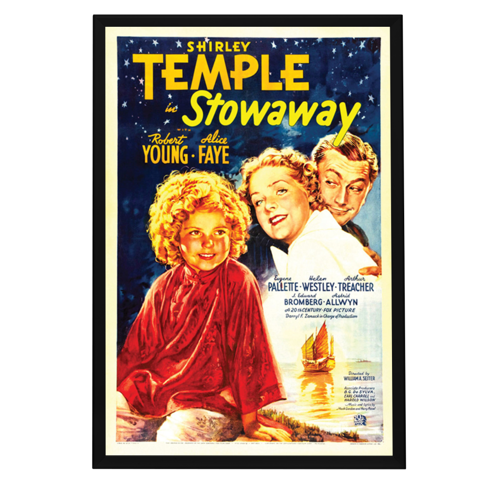 "Stowaway" (1936) Framed Movie Poster