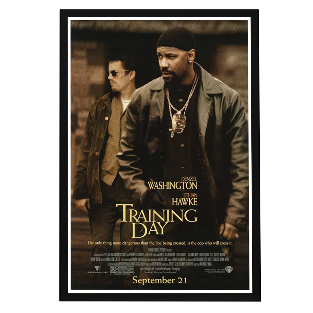 "Training Day" (2001) Framed Movie Poster