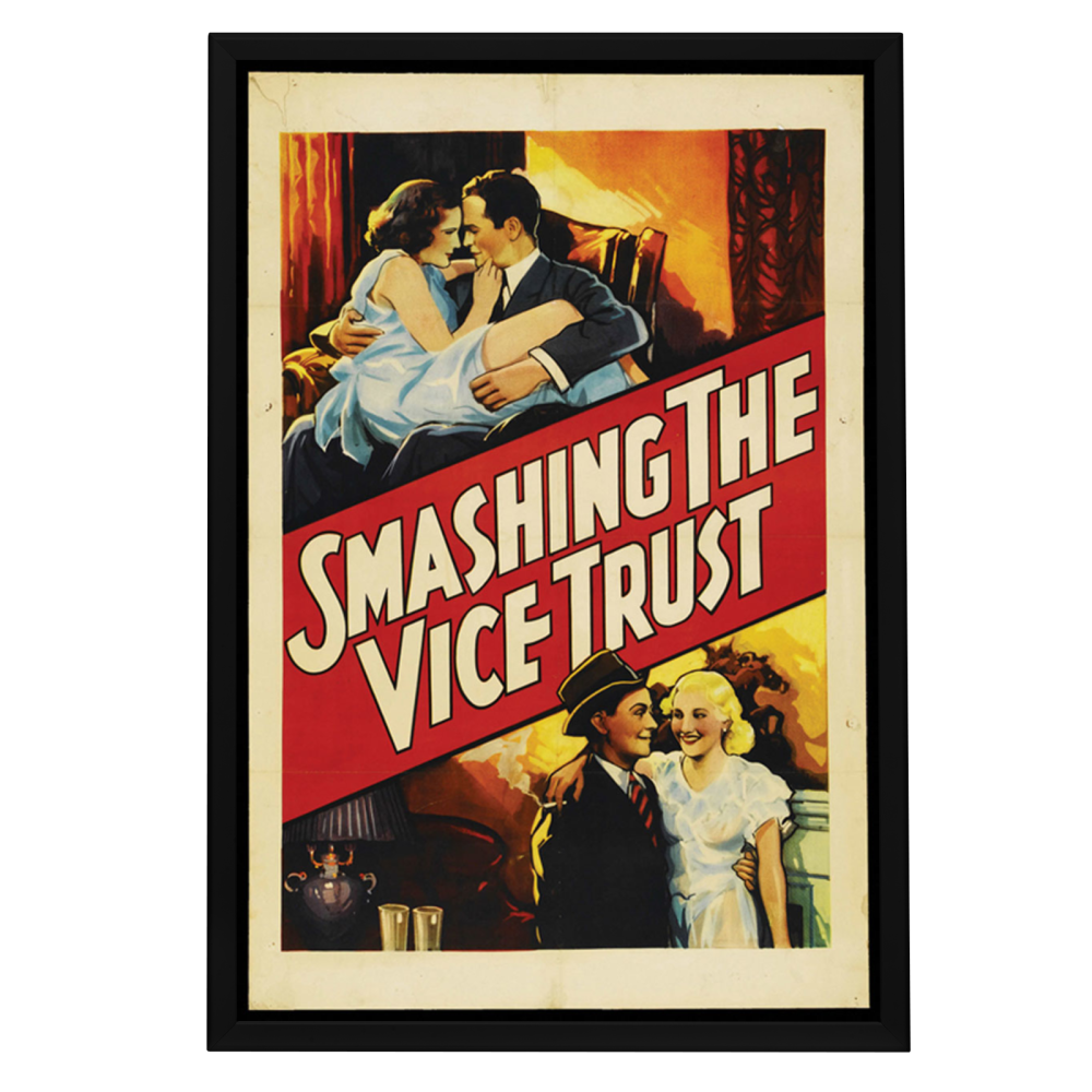 "Smashing The Vice Trust" (1937) Framed Movie Poster