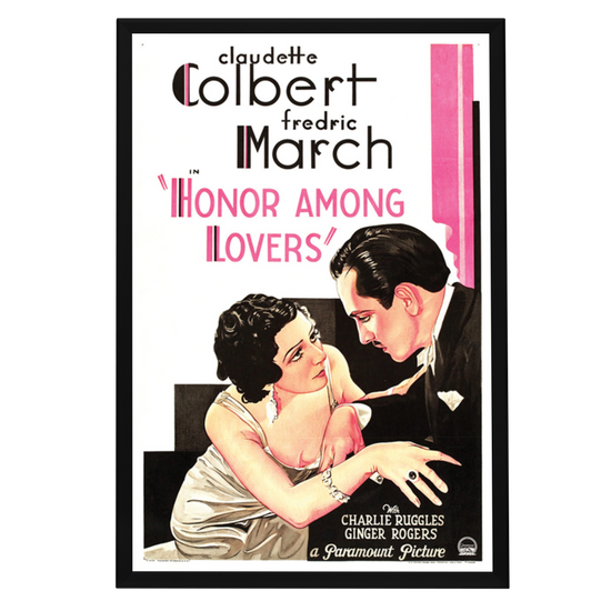 "Honor Among Lovers" (1931) Framed Movie Poster