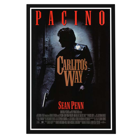 "Carlito's Way" (1993) Framed Movie Poster