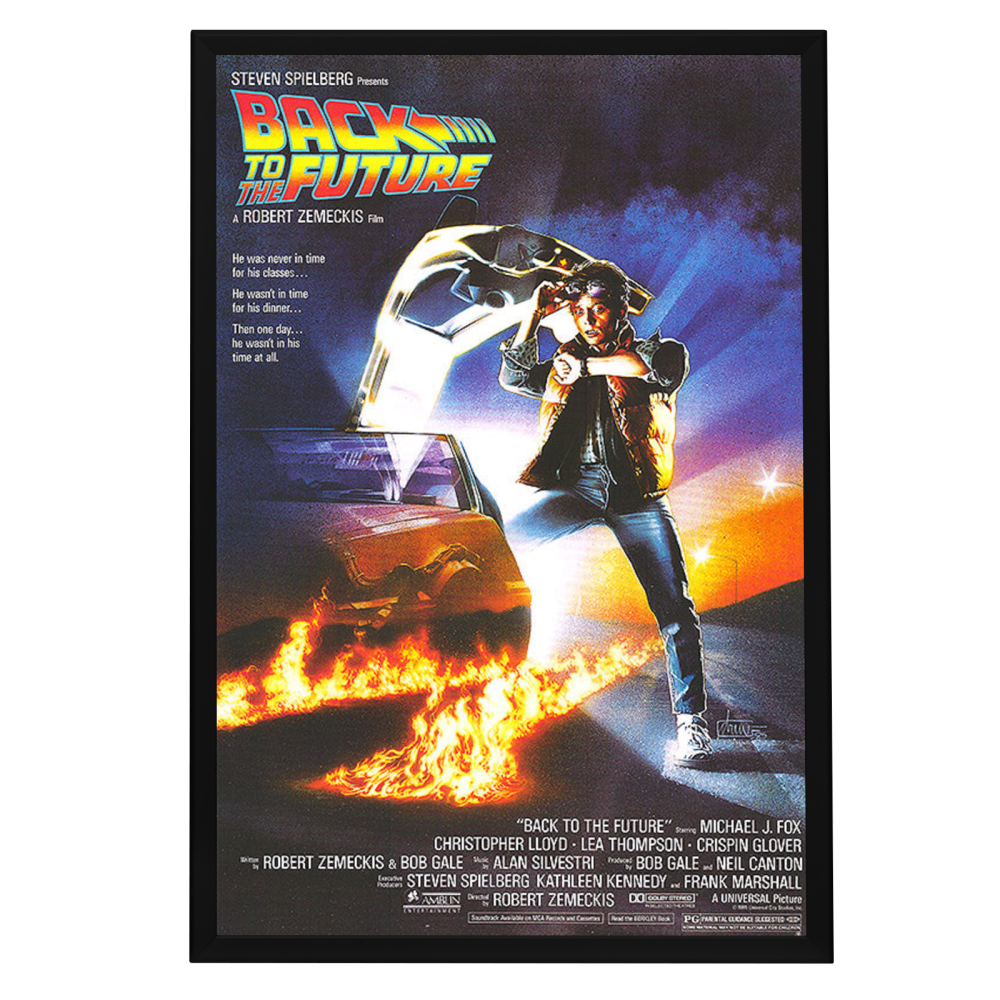 "Back to the Future" (1985) Framed Movie Poster